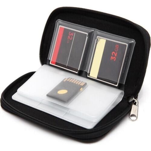 Memory Card Storage Bag Carrying Case Holder Wallet 22 Slots for CF/SD/Micro SD/SDHC/MS/DS Game Accessories memory card box