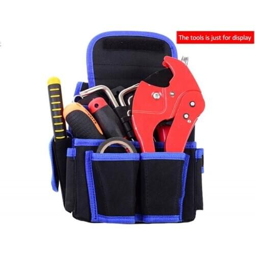 Heavy Duty Tool Pouch with Adjustable Belt Electrician Waist Tool Bag Tool Pouch Drill Hammer Storage Waist Pocket Bag Carpenter