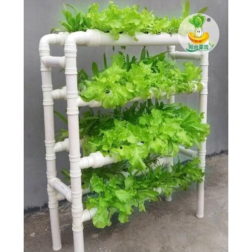 TT Balcony Vegetable Garden Pipe Planting Box Soil Cultivation Vegetable Planting Machine Soil Tillage Flower Pot Flower RackPVC