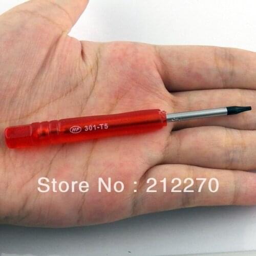 YUYOND 500pcs/lot T5 Torx 6 Angle Mini Screwdriver Tool for Blackberry iPhone 4 4S Wholesale Free DHL EMS FEDEX