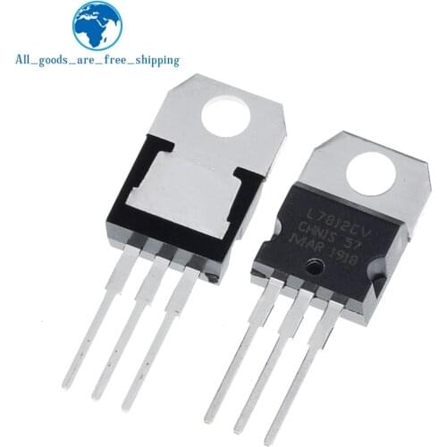 TZT 100pcs L7812CV L7812 KA7812 MC7812 Voltage Regulator 12V 1.5A TO-220 new original