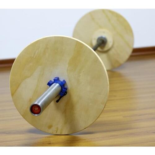 1Pcs Round Wooden Bumper Plates for Gym Exercise Weight Lifting Powerlifting