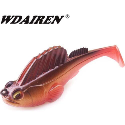 1Pcs Soft bait jig head hook fishing lures Wobblers Artificial Rubber Bait Silicone Fishing Lures Sea Bass Carp Lead Pesca Fish