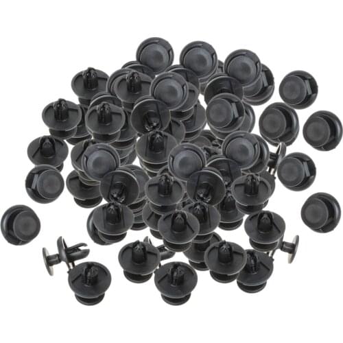 100 Sets Automotive Nylon Push Pin Rivet Trim Clip Panel Bumper Assortment