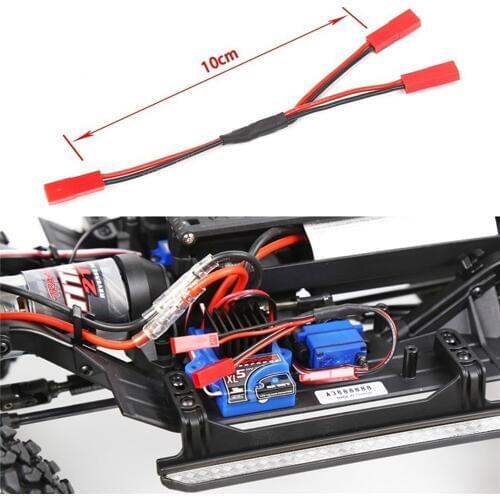 2 in 1 Y Cable Esc Power Supply External Wiring For 1/10 TRAXXAS TRX4 Defender RC Crawler Car Parts Accessories