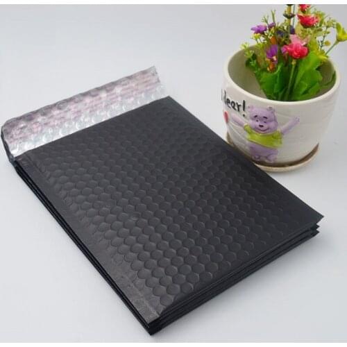 30PCS Black Aluminum Bubble Bag Black Bubble Envelopes Black Gift Bags