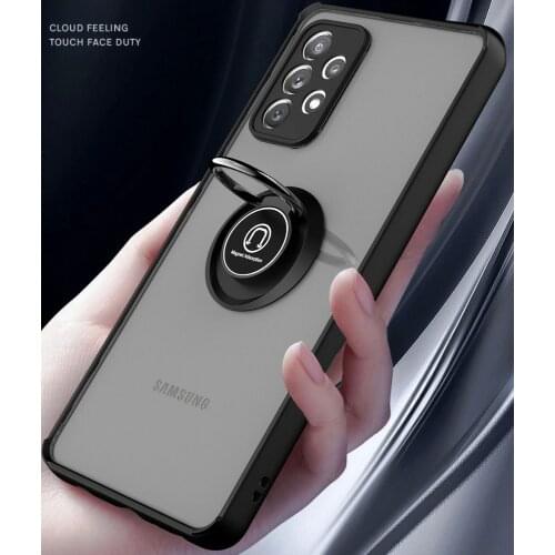 With Ring Cover For Samsung Galaxy S21 Ultra Plus S20 Fe Note 20 A72 A52 A42 A32 A12 A71 A51 A21s M51 5G Phone Case Coque Fundas