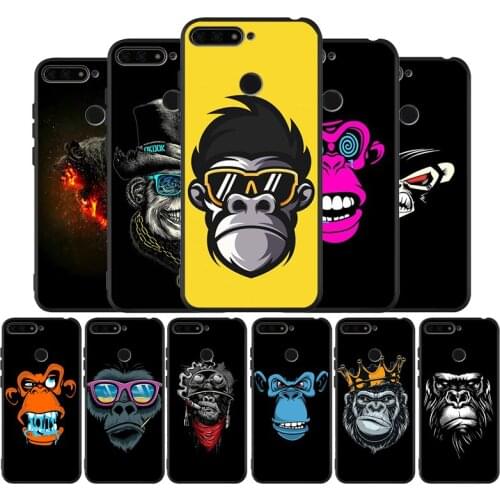 Orangutan Black TPU Silicone Soft Phone Case For Honor 8X 9 8 10 20 30 Lite Pro MATE 9 10 20 30 Pro Lite