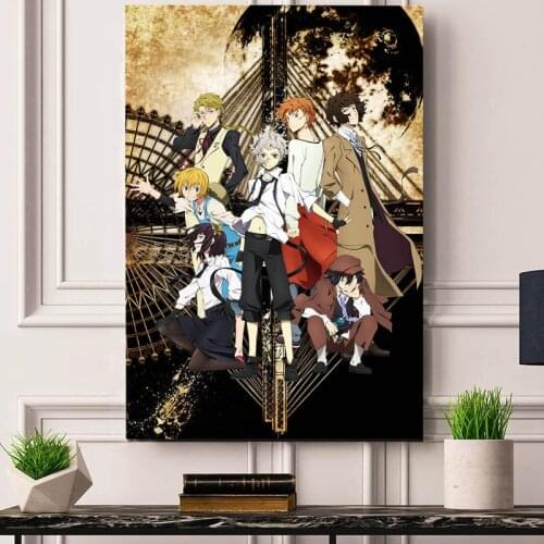 HD Prints Canvas Pictures Nordic Style Anime Bungou Stray Dogs Painting Wall Art Home Decoration Modular Poster For Living Room