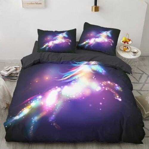 Fantasy Flying Horse 3D Printed Duvet Cover Bedroom Quilt Covers Bedding Sets King Queen Size with Pillowcase Home Textile Decor