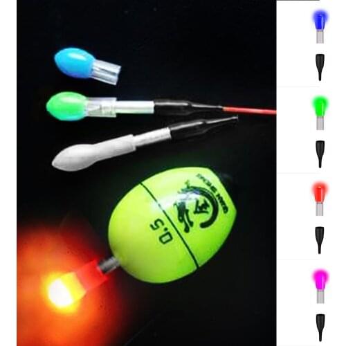 2pcs Fish Float Light Float Tail Light Pure Color Colorful Electronic Fishing Float Light Taiwan Fishing Sea Fishing Rock Fishin