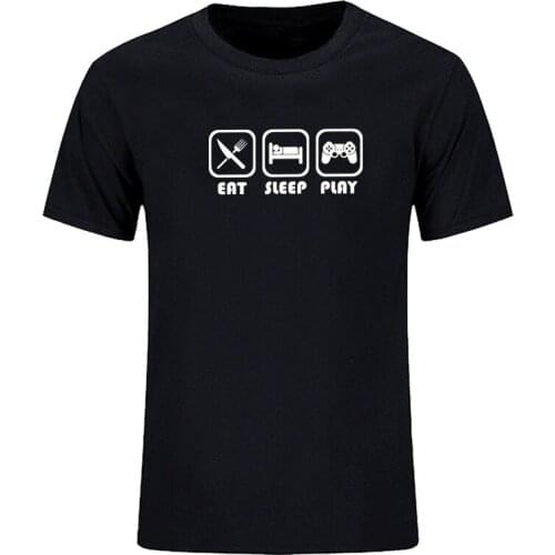 Summer casual print PS4 pattern flower game short sleeve t-shirt mens T-shirt