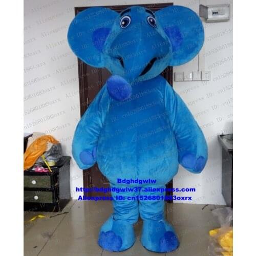 Green Elephant Elephish Mascot Costume Adult Cartoon Character Outfit Suit Family Outings Ambulatory Walking zx1164