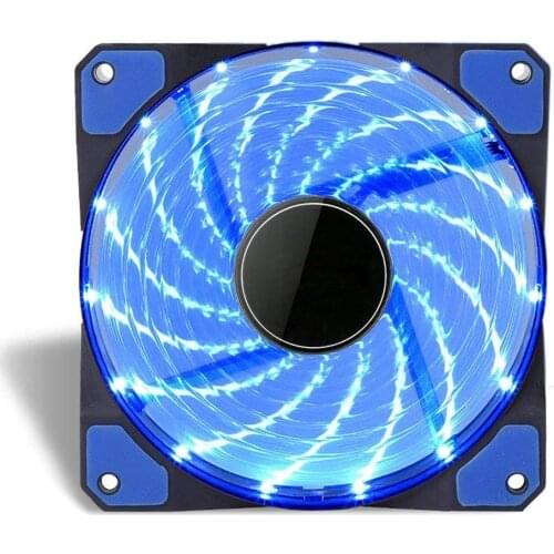120mm CPU Cooling Cooler Fan Pc Computer Fan 4 LED Light 12CM Fan PC For Computer Case CPU Cooler Radiator Computer Accessories