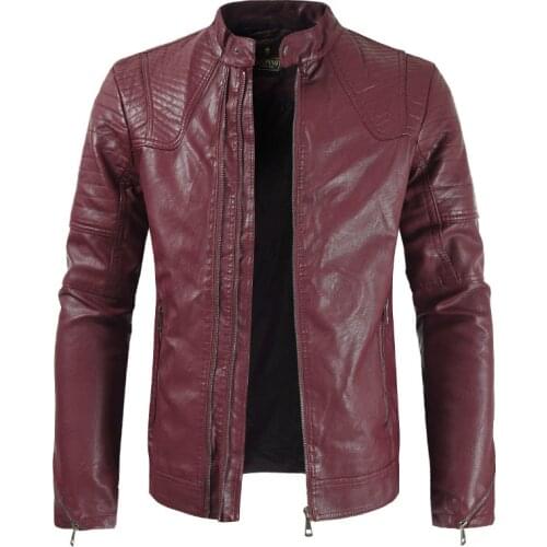 Mens Motorcycle Biker PU leather Jackets Spring Autumn Winter Faux Leather Jacket Men Clothes Thick Velvet top Coats S-3XL