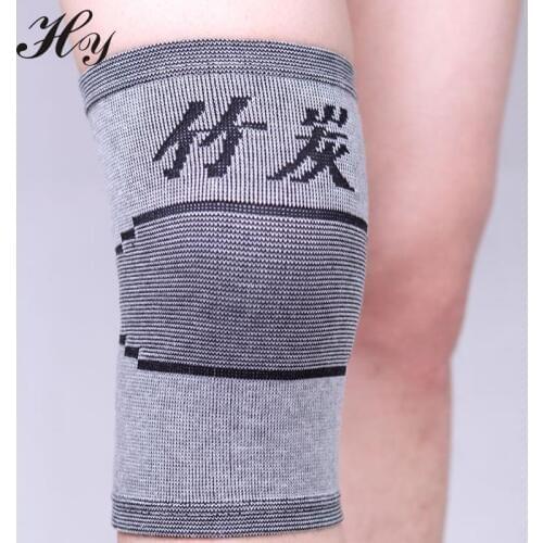 Charcoal kneepad High Elastic Breathable Bamboo Charcoal Knee Support Knee Brace Sports Gym Sleeve Elasticated Rodillera Rotula