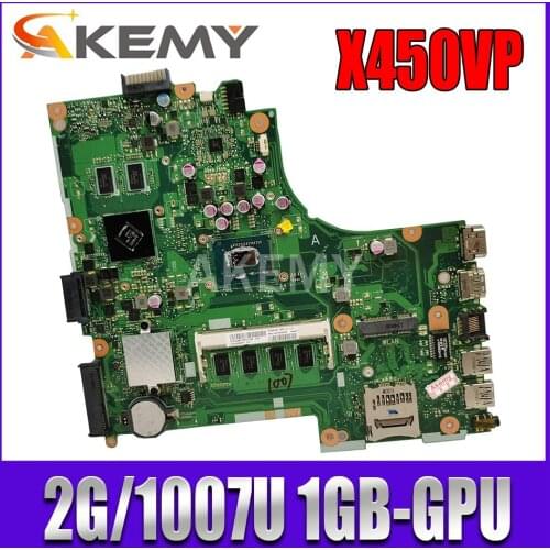 NEW! motherboard for ASUS X450VP X450CP laptop motherboard original notebook Test motherboard W/ 2G/1007U 1Gb-GPU