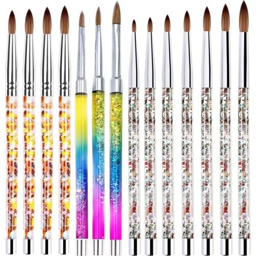 Nail Art Gel Carving Pen Acrylic Dotting Tool Reusable Washable Nail Pen Brush for Painting Carving Manicure Tool