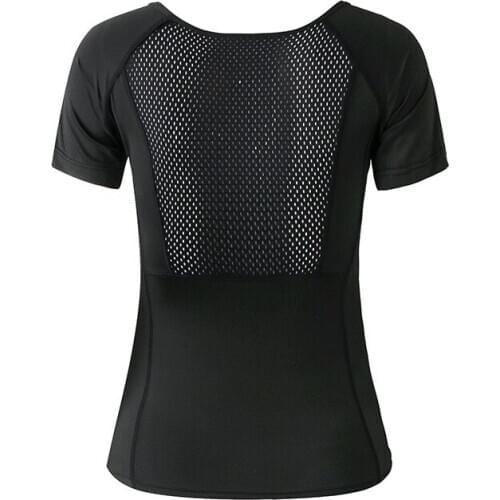 Navy Blue Black Pink Red Sports Tops Gym Women Fitness T Shirt Woman Short Sleeve Yoga Top Mesh Womens Gym Tops Sport Wear Women