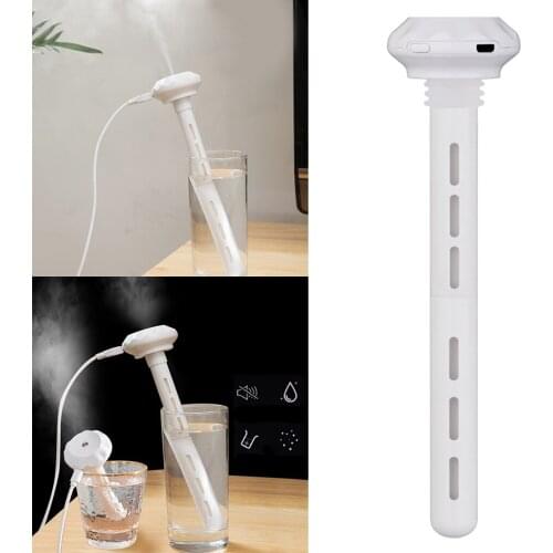 USB Air Humidifier In-bottle Cool Mist Maker Night Light For Car Office