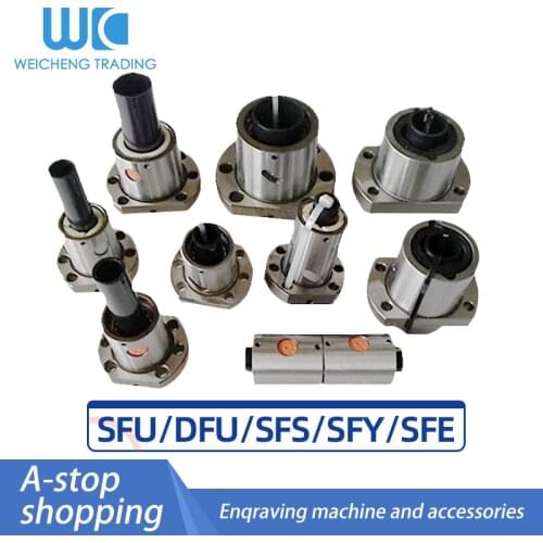 High Strength SFU3205 DFU3205 SFS3220 SFE/SFY2525 Ballscrew Nut 32mm Ball Screw Carbon Steel RM3205 Nut For 3205 Nut Housing