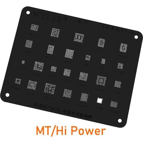 Wylie BGA Reballing Stencil For Hi6555 Hi6553 Hi6421 Hi6522 Hi1102 Hi6361 Hi6551 Hi6421GFC Hi6523 Hi1101 Power IC Chip Black Net
