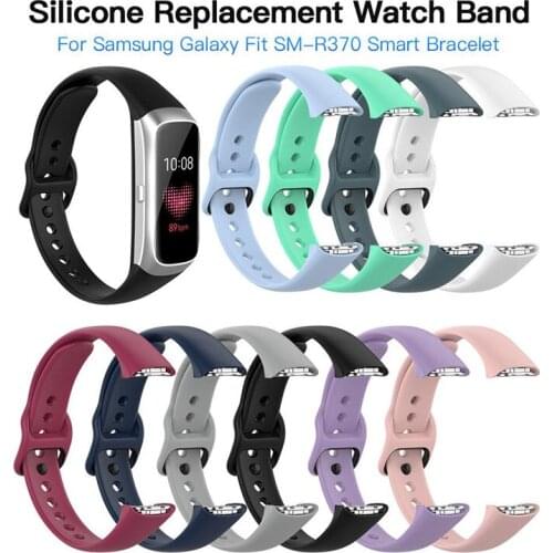 Replacement Silicone Sport WatchBand Strap for Samsung Galaxy Fit SM-R370 Smart Bracelet Watch Strap Accessories WristBand Strap