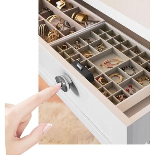 USB Charging Drawer lock Intelligent Office Electronic Lock File Cabinet Lock Smart Fingerprint Lock Furniture