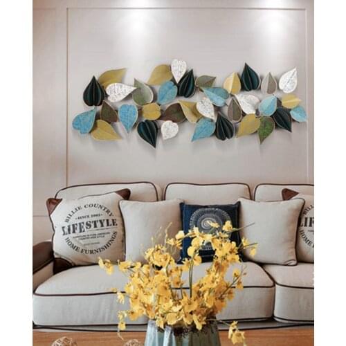 Retro iron 3D flower wall decor living room three-dimensional wall decoration crafts hotel home wall pendant wall ornament