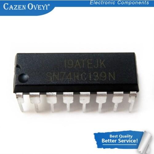 10pcs/lot SN74HC139N DIP16 SN74HC139 DIP 74HC139N 74HC139 DIP-16 In Stock