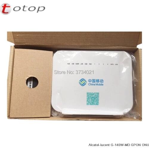 4Pcs Alcatel Lucent G-140W-MD GPON ONU 1GE+3FE+1Tel+Wifi Same Function as HG8546M GPON ONU, Free shipping