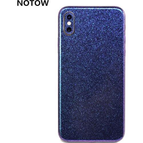 NOTOW fashion Glitter sticker skins protective film mobile back sticker for iphone 5 5s se /X/XR/XS/XS Max/6 6s/ 7 7plus 8plus