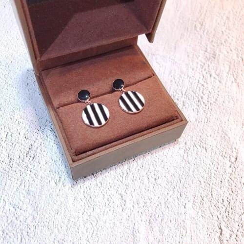 Shine Earrings 925 Sterling Silver Personalise Temperament Round Unique Silver Noble Jewelry Stud Earrings Christmas Earrings