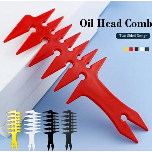 Men Oil Head Comb Hairdresser Haircut Wide Tooth Fork Comb Two-side Tooth Design Detangling Comb Salon Barber Hairdressing Tools