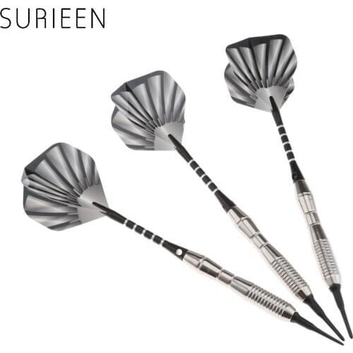 3 Pcs 18g Of Soft Tip Darts Dart For Electronic Dartboard With Steel Barrel And Aluminium Shaft And Nice High Quanlity Flights