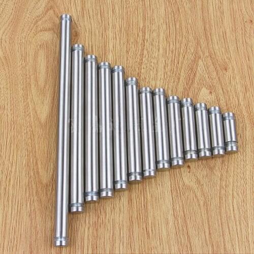 Dia 12mm double ends advertising board holder stainless steel spacer decorative acrylic billboard mirror glass fixing clamp clip