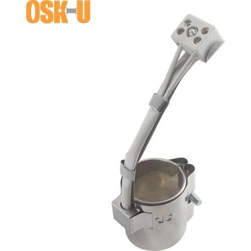 45mm Inner Diameter Stainless Steel Band Heater 25/30/35/40mm Height Ceramic Electric Heater Element for Electronic Equipment