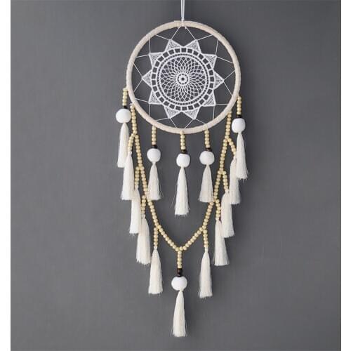European Creative New Hair Ball Tassel Dreamcatcher Hanging Bed Head Home Decoration Handmade Childrens Room