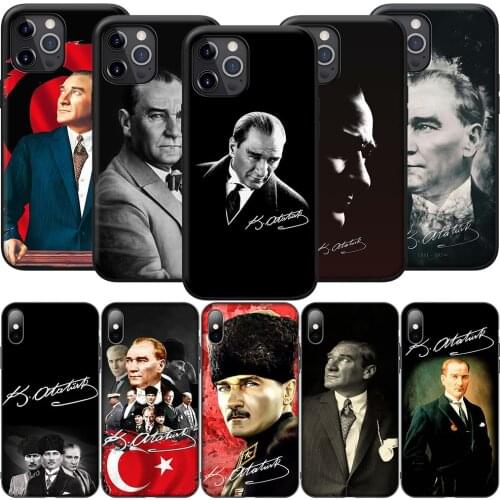 GX248 Turkey Mustafa Kemal Ataturk Silicone Soft Case for iPhone 12 Mini 11 Pro XS Max XR X 8 7 6 6S Plus 5 5S SE 2020