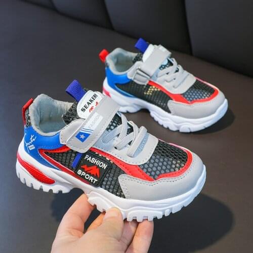 Spring New Kids Mesh Breathable Shoes Baby Girls Sport Sneakers Children Shoes Boys Fashion Casual Shoes Soft Brand Trainer
