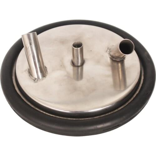 Stainless Steel Milk Bucket Lids with Three exits, portable milking machine parts