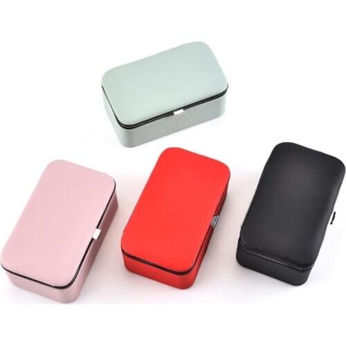 Multi-function Jewelry Organizer Display Case Portable Grids Storage Box