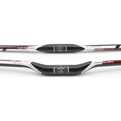 New arrival QILEFU Mountain/Treking/City/Fold bike aero 3K full carbon fibre bicycle handlebars MTB 31.8*600-740mm Free shipping