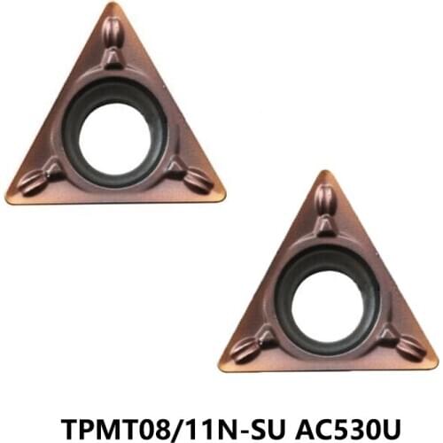 Original TPMT TPMT080204N-SU TPMT110304N-SU TPMT110308N-SU AC530U Carbide Inserts TPMT080204 TPMT110304 TPMT110308 Lathe Cutter