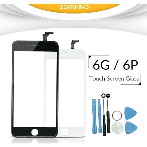 Grade AAA 4.7 inch Front Glass For iPhone 6 Touch Screen Digitizer Panel LENS Replacement Outer Glass For iPhone 6 Plus 5.5 inch