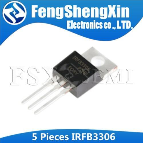 5pcs IRFB3306 TO-220 IRFB3306PBF TO220 IRF3306 60V 160A FB3306G Power MOSFET
