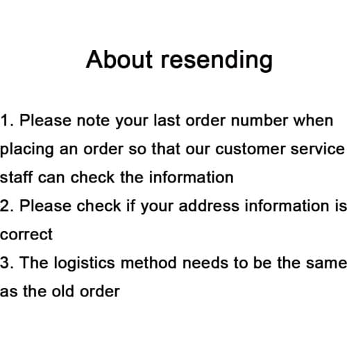 Link for Resending Special Use Link for Order Resend