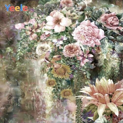 Vintage Flower Backdrop Wedding Photocall Photography Backdrops Vinyl Photographic Background For Photo Studio Photophone Shoot