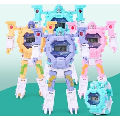 Waterproof Robot Children Watch Toys for Children Birthday Christmas Gift Boys Watches Kids Watch