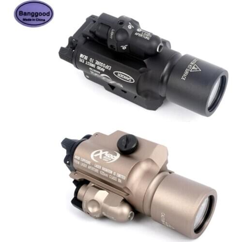 X400 Ultra Night Vision Tactical Light Combo Red Laser Pistol LED Flashlight Hunting Lamp Gun Laser Weapons Light Fit 20mm Rail